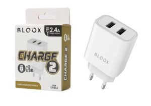 Cargador BLOOX 2.4A 2 USB Sin Cable